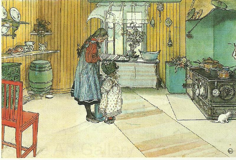 Carl Larsson koket Germany oil painting art